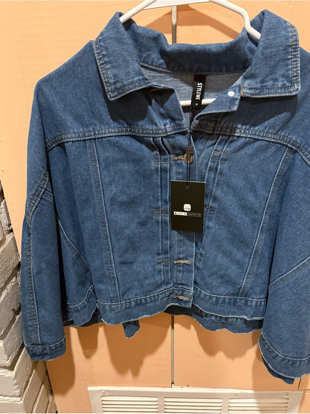 STYLEWE Classic Blue Cropped Denim Jacket